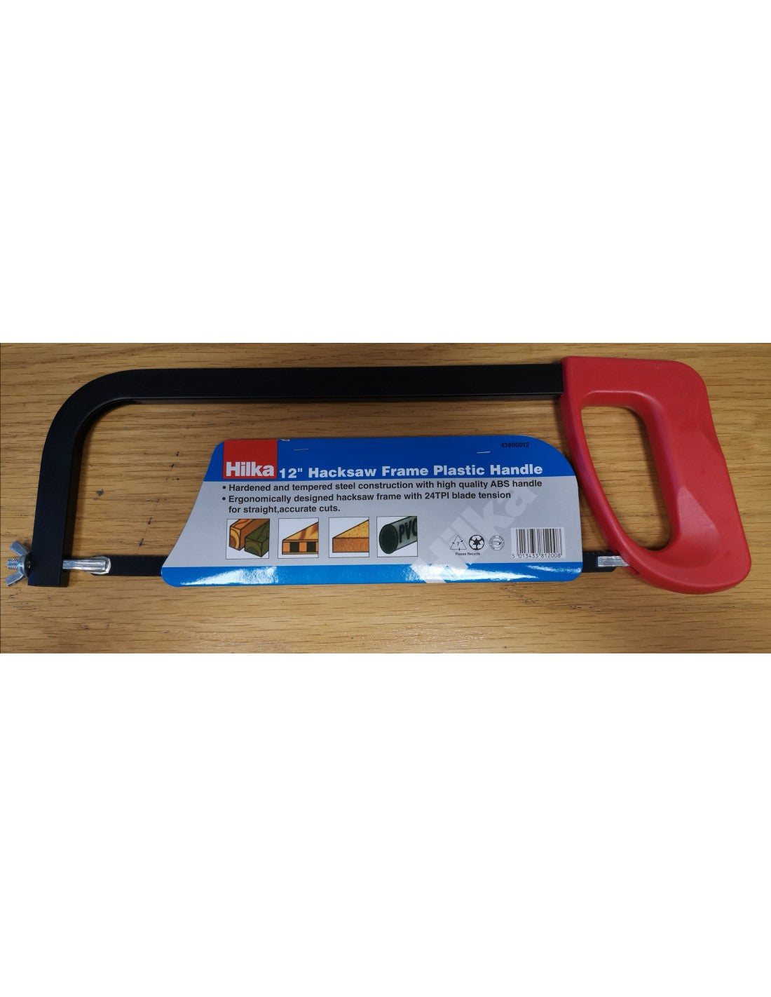 BNR 12" HACKSAW FRAME PLASTIC HANDLE