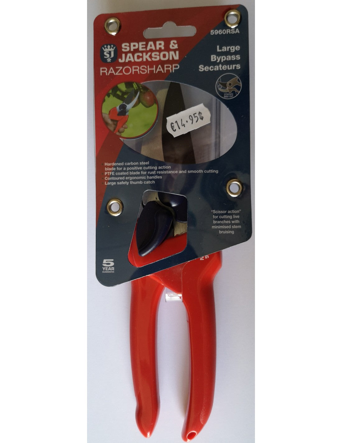 SPEAR AND JACKSON MEDIUM BYPASS SECATEURS