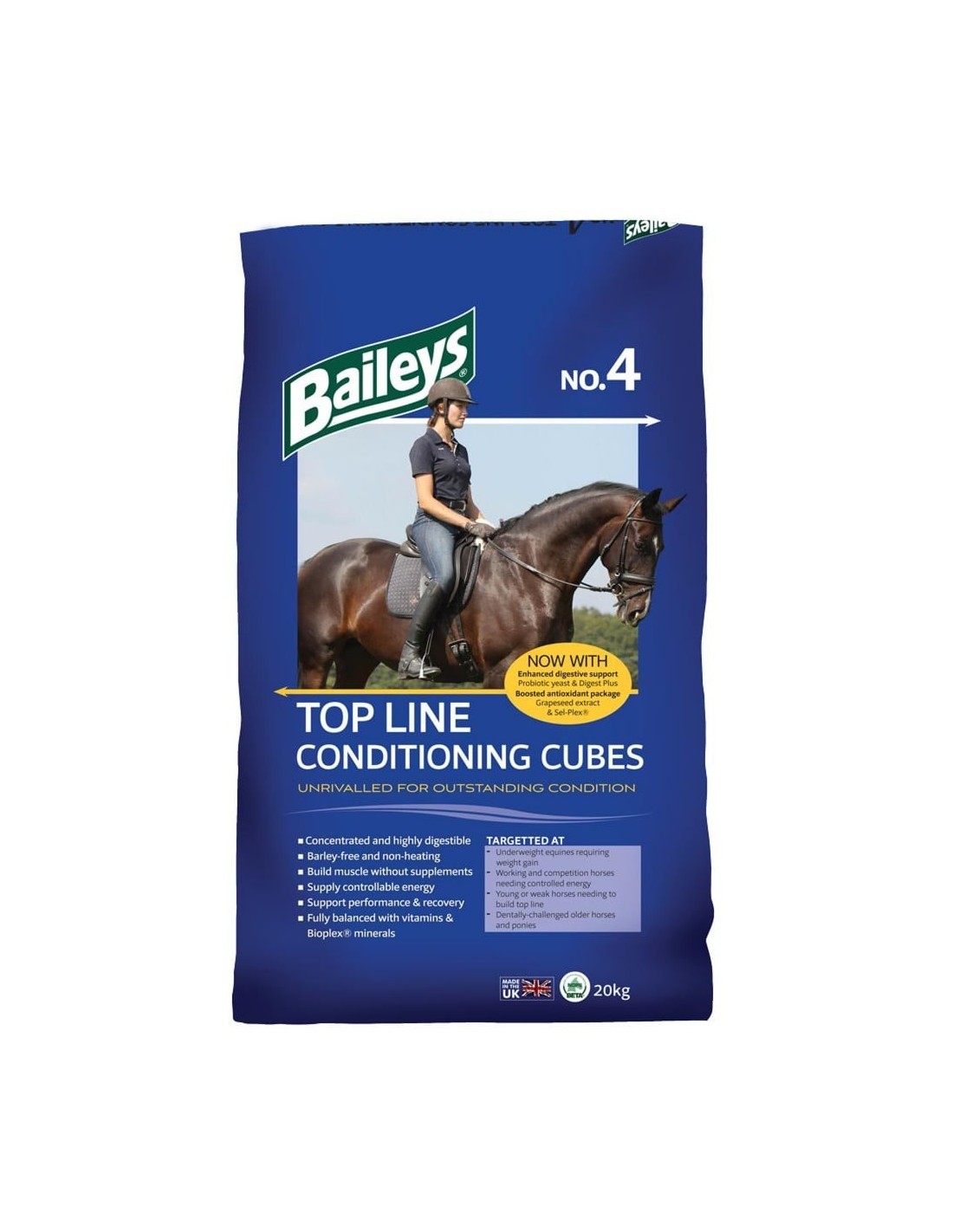 BAILEY TOPLINE CONDITIONING CUBE NO 4 20KG